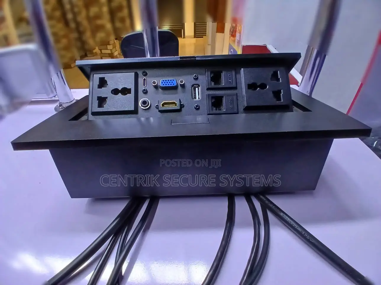 Table Patch Panel Pop Up Desktop Data and Socket Box Conference Table