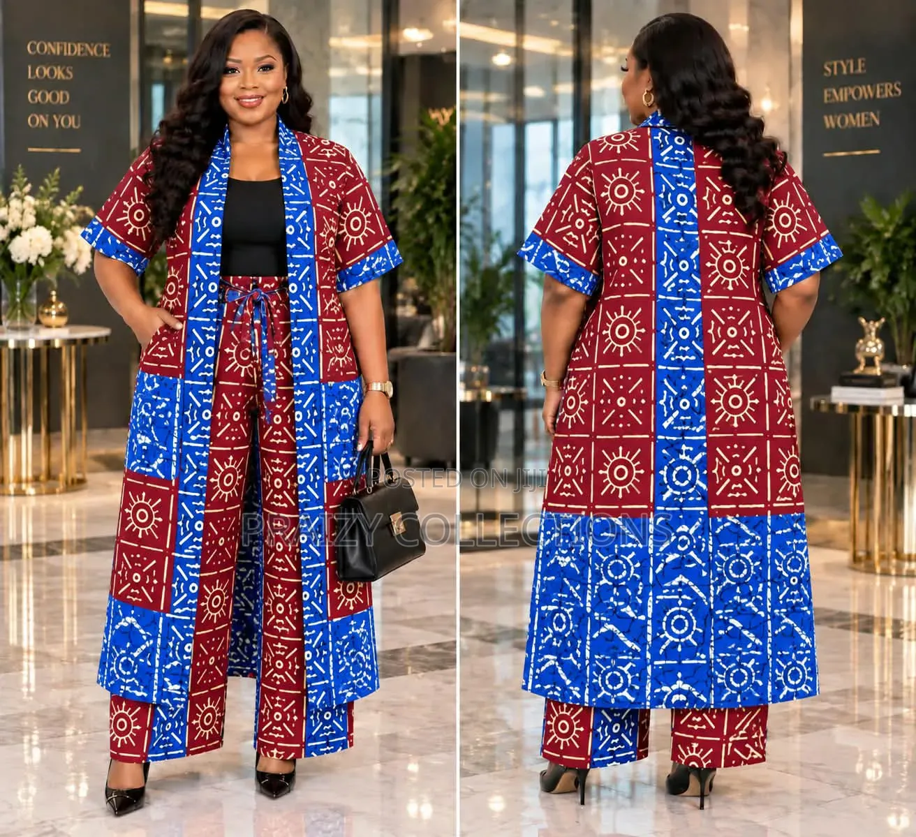 New Ankara 2pc Kimono + Matching Pant