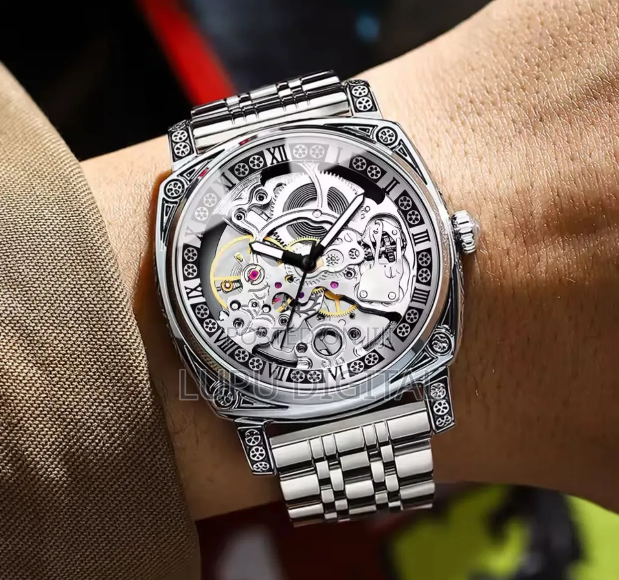 Tevise Automatic Skeleton Design Gents Watch