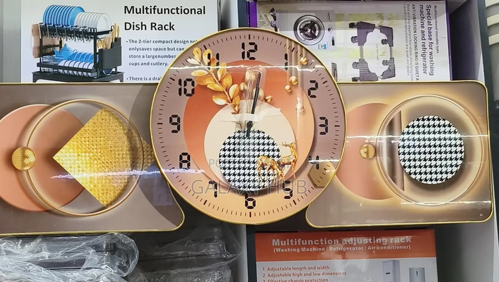 *Modern 3-Piece Wall Clock