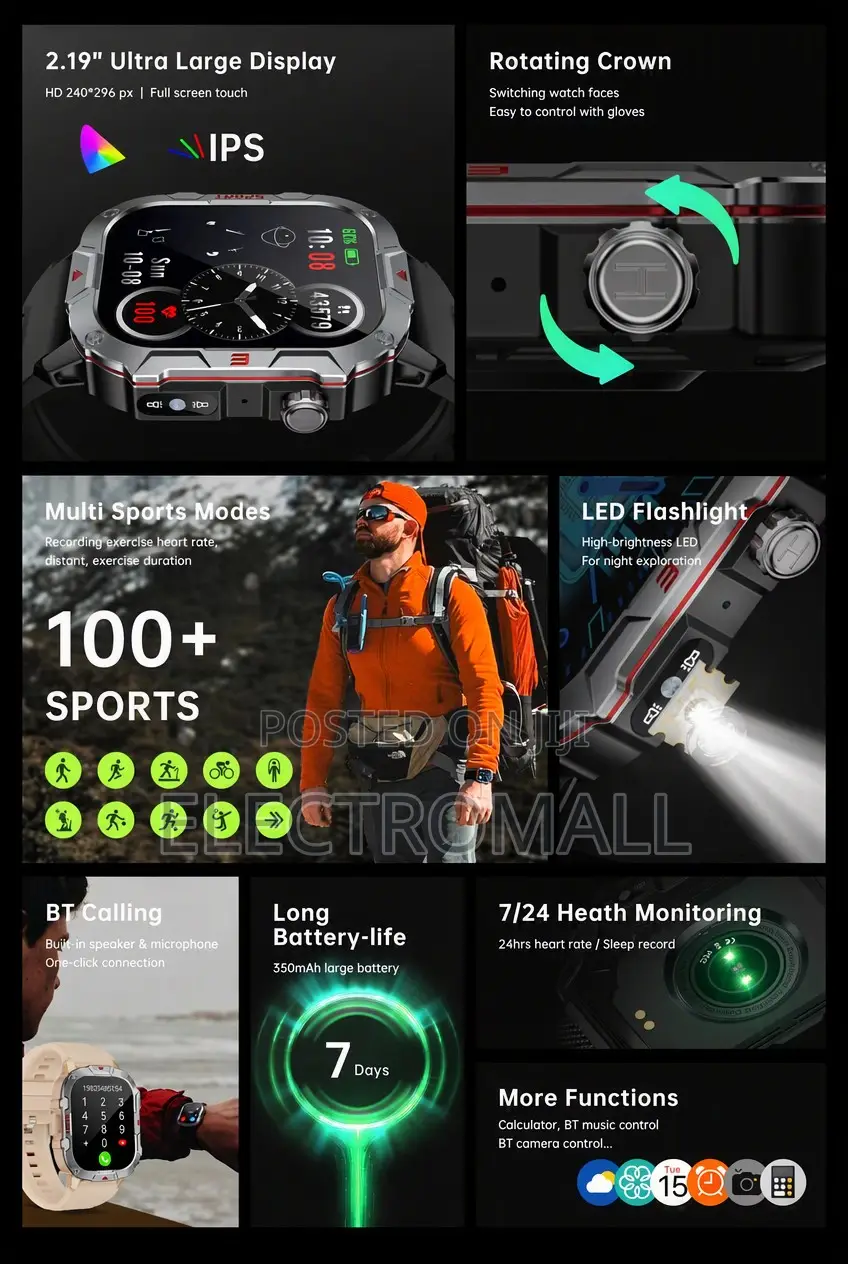 C40PRO Rugged Smart Watch