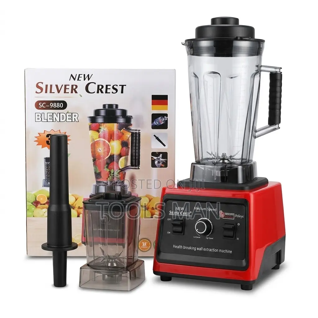 Heavy Duty Commercial Blender Grinder 3L Silver Crest SC-9880 8000W