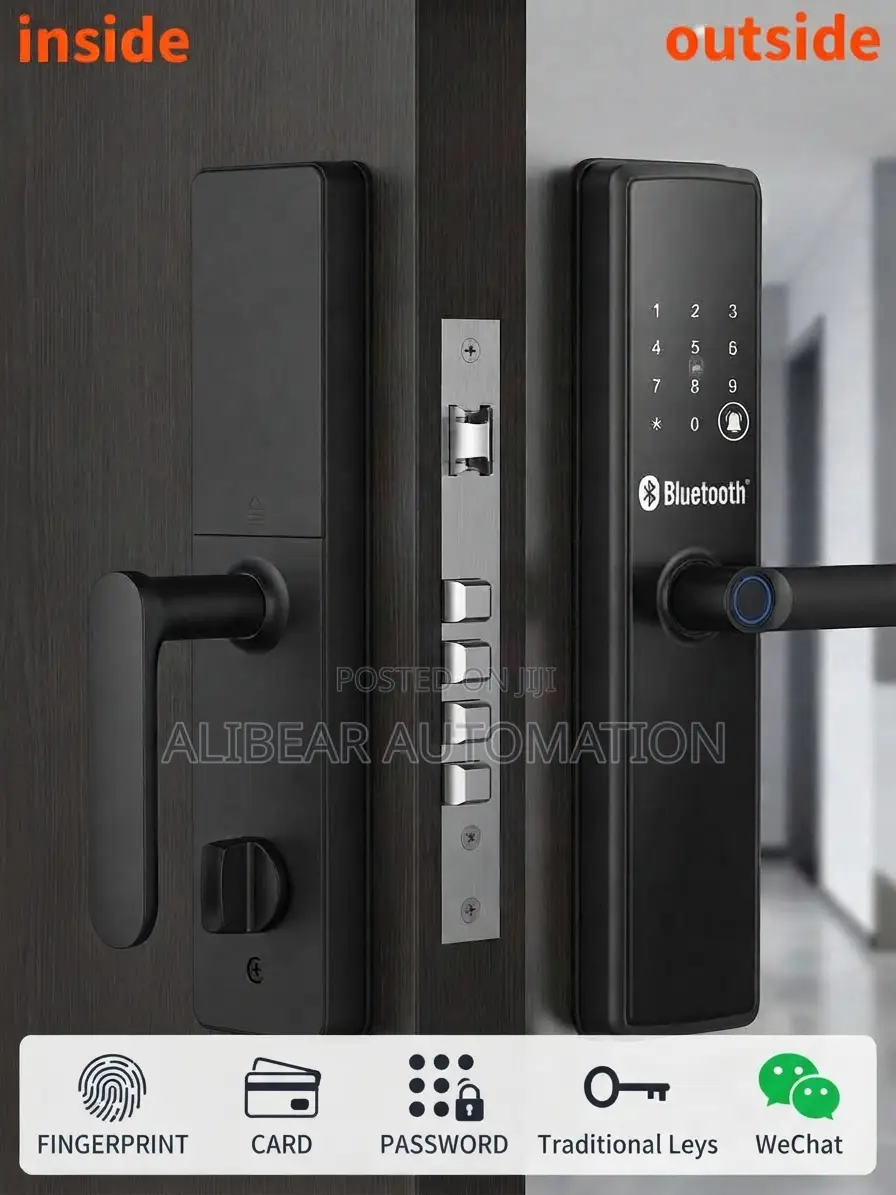 Smart Door Lock Biometric/Fingerprint/Password/Key/Card/Doorbell/Alarm