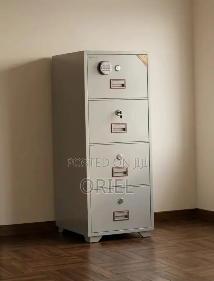 Office Cabinet : 4-Drawer Fireproof File Diplomat Cabinet