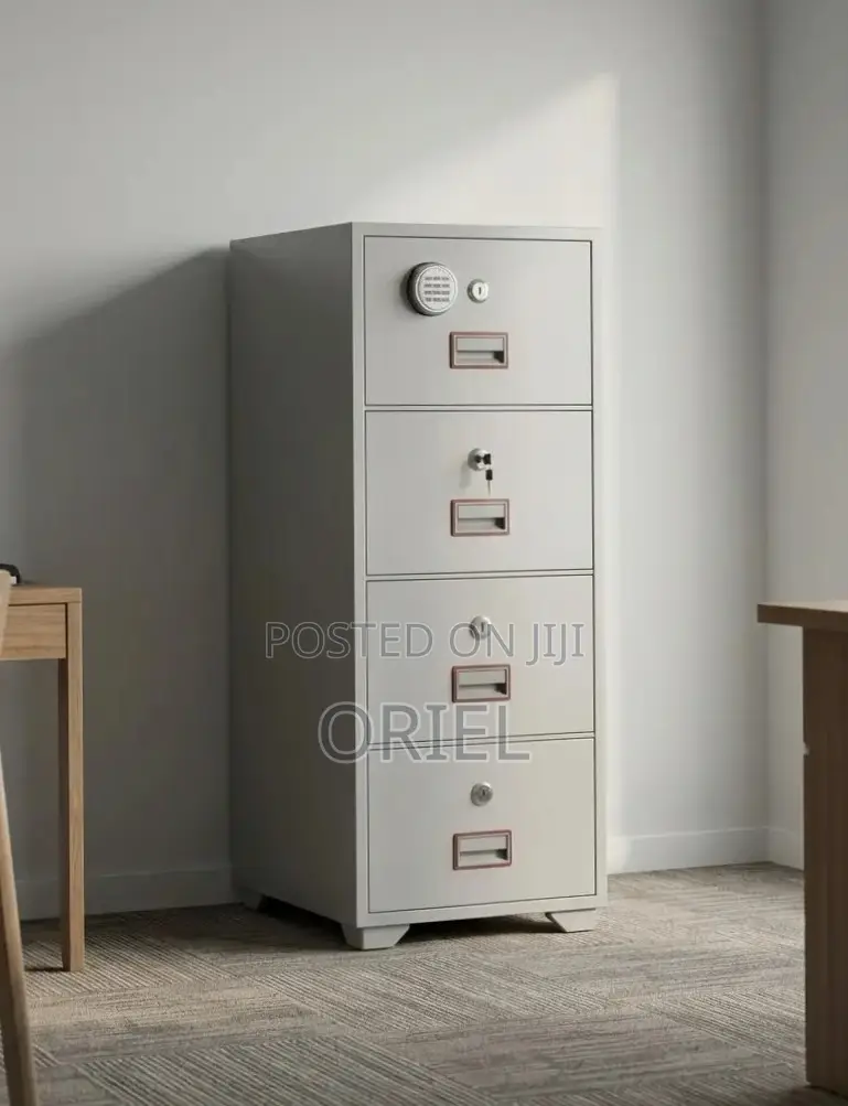 Office Cabinet : 4-Drawer Fireproof File Diplomat Cabinet