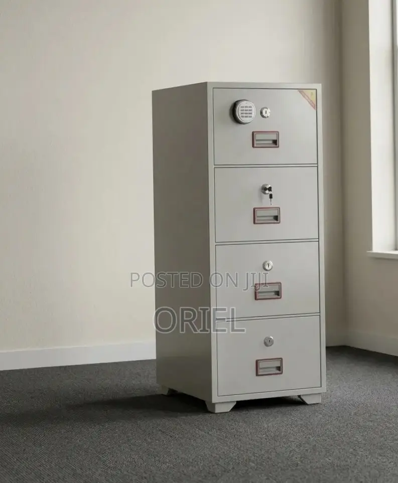 Office Cabinet : 4-Drawer Fireproof File Diplomat Cabinet
