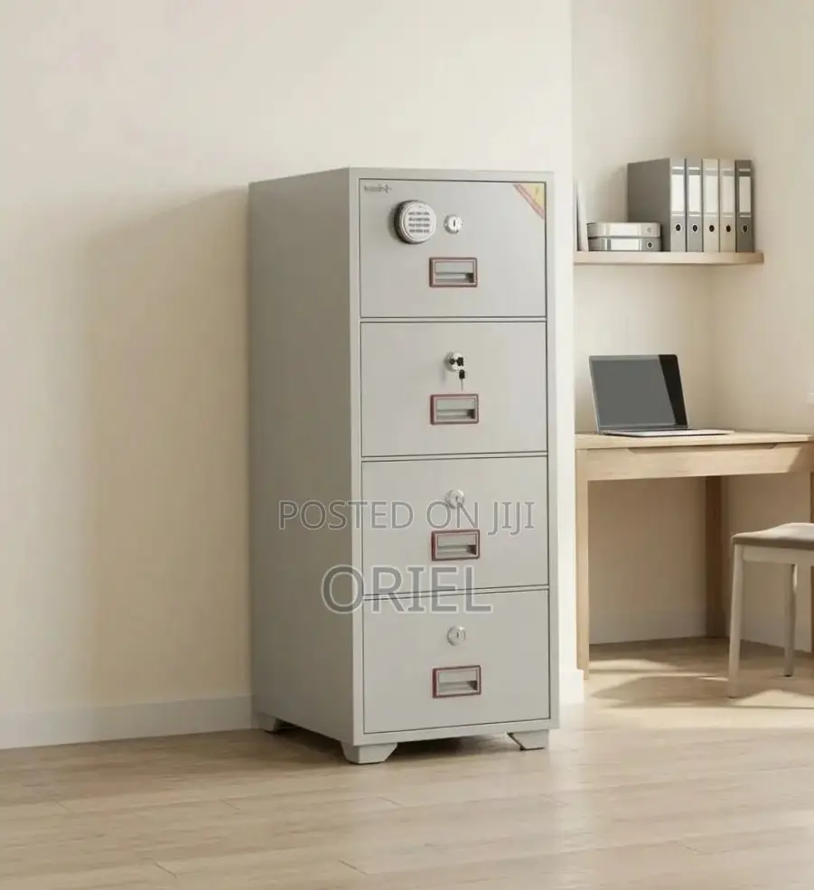 Office Cabinet : 4-Drawer Fireproof File Diplomat Cabinet