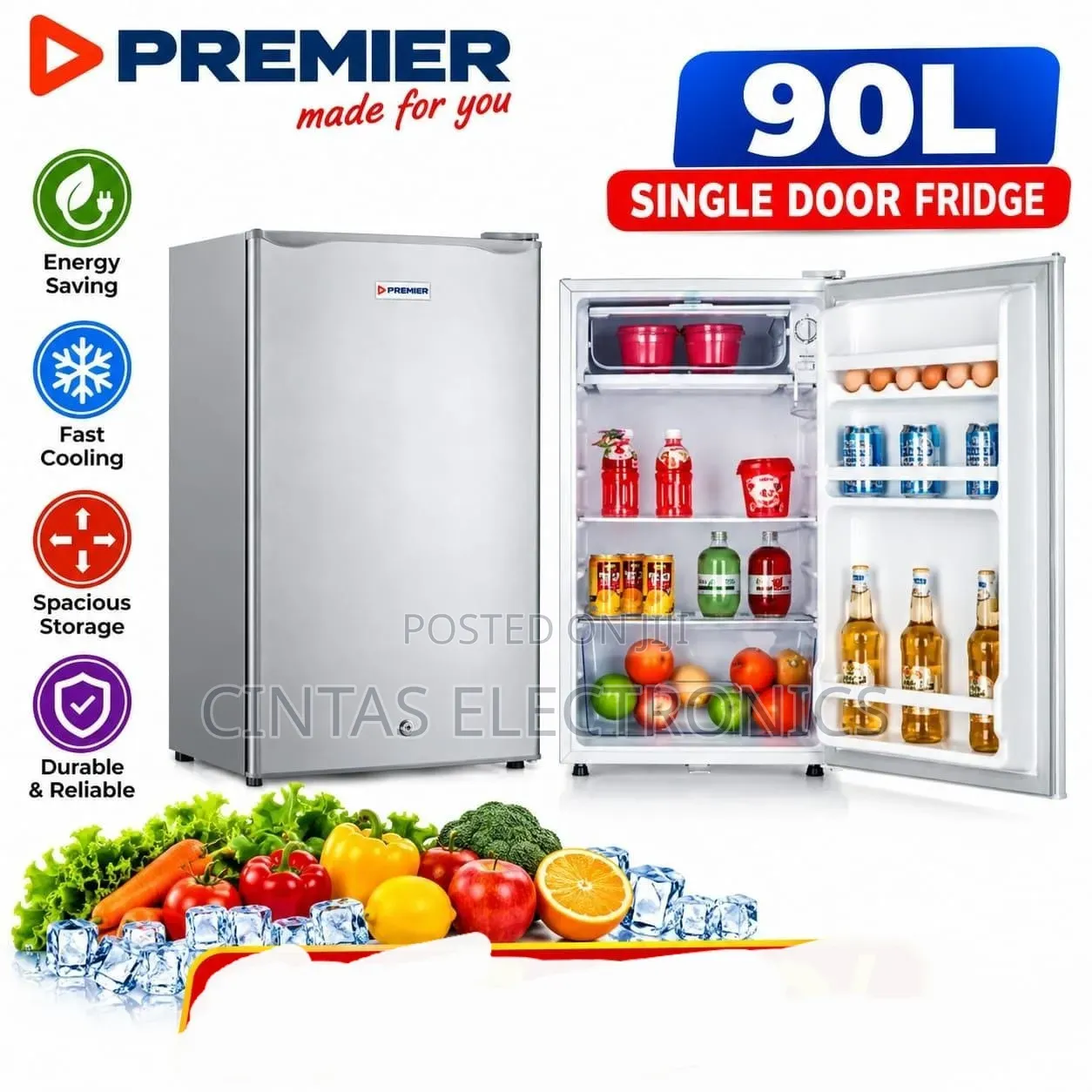 90l Single Door Fridge