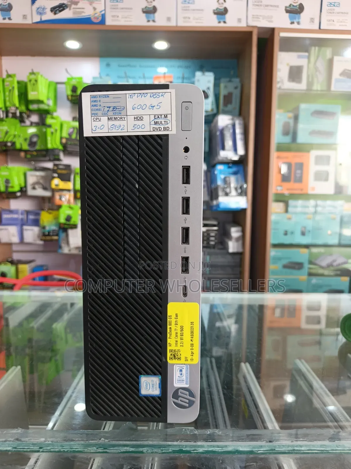 Desktop Computer HP ProDesk 600 G5 8GB Intel Core i7 HDD 500GB