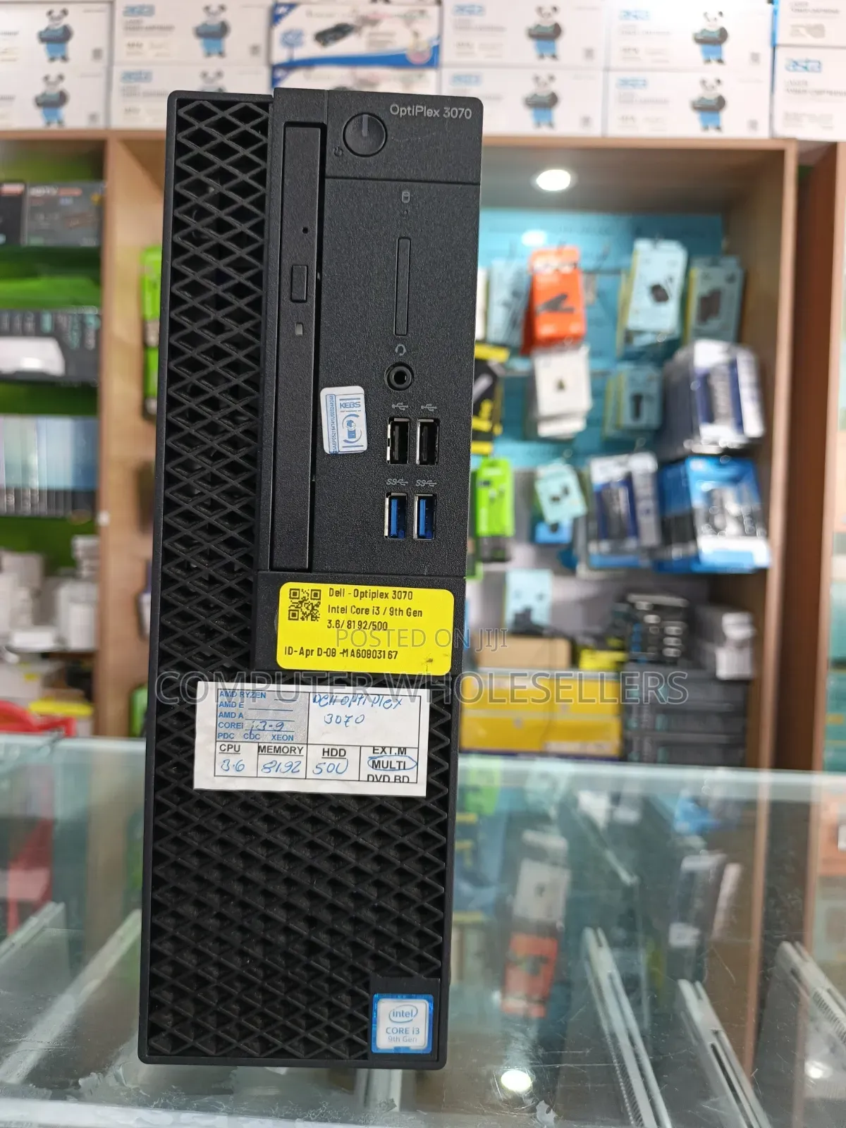 Desktop Computer Dell OptiPlex 3070 8GB Intel Core i3 HDD 500GB