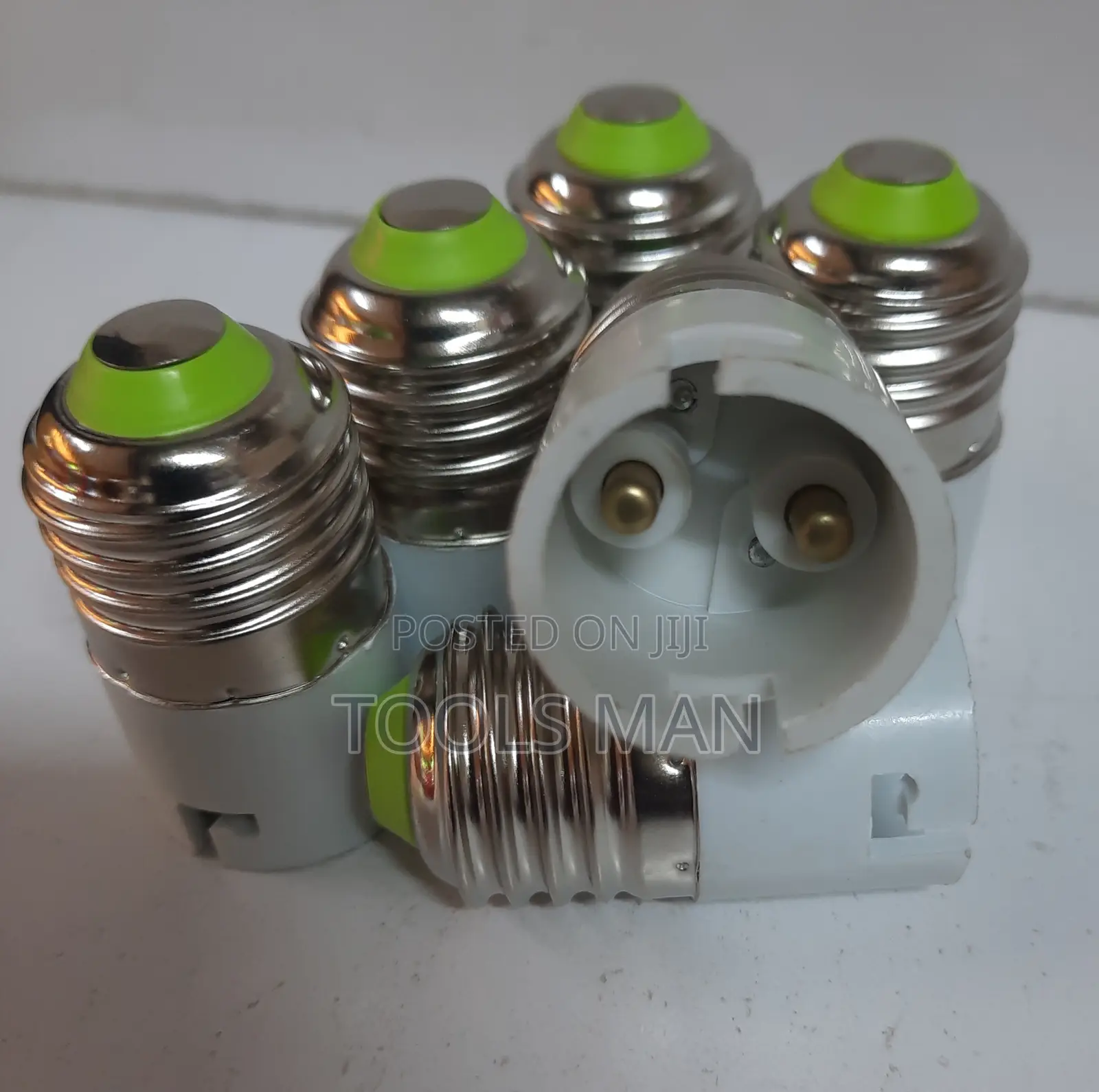 Screw-to-Pin E27 to GU10 Bulb Holder Adapter Socket Converter.