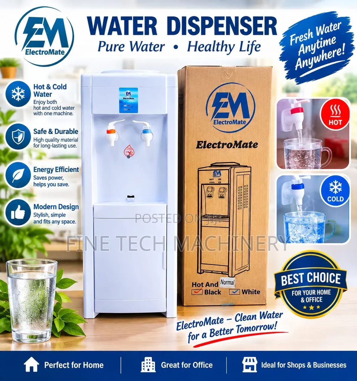 Electromate Water Dispenser Hot and Cold