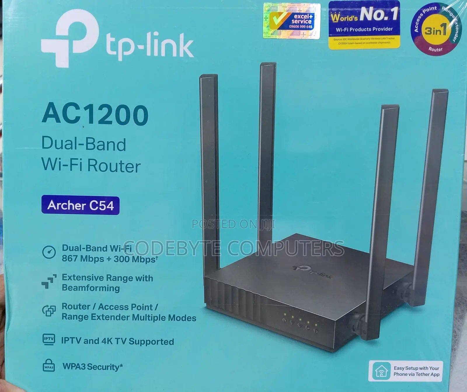 TP-Link Archer C54 - AC1200 Dual-Band Wi-Fi Router