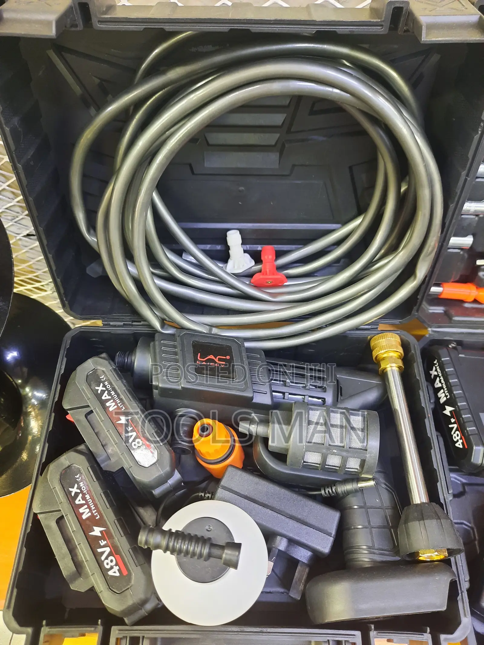 48V Cordless Portable High-Pressure Car Washer Kit.Rechargeable LAC