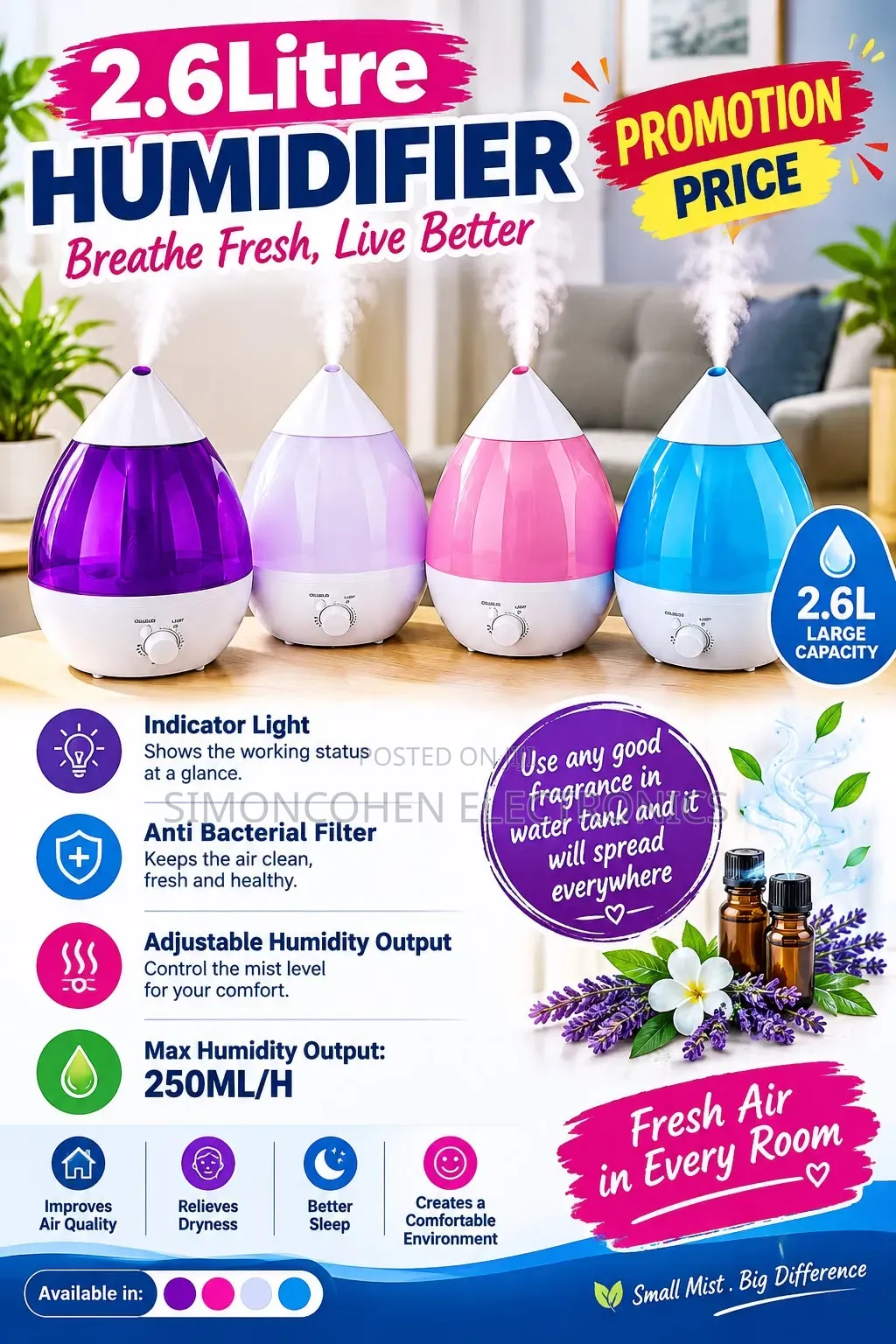 2.6Litre Humidifier