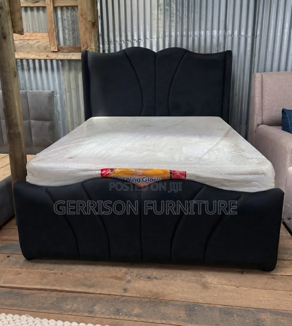 Luxury 5x6 Black Bed Frame
