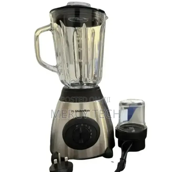 Electromate Powerful 2-in-1 Blender With Glass Jar – 1.5L