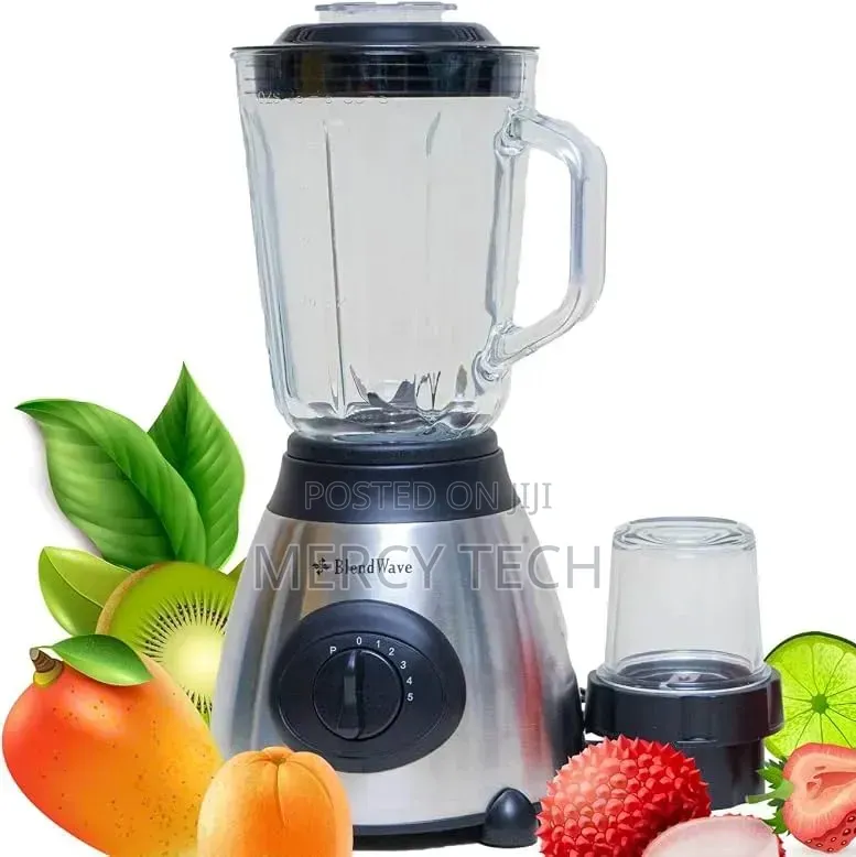 Electromate Powerful 2-in-1 Blender With Glass Jar – 1.5L
