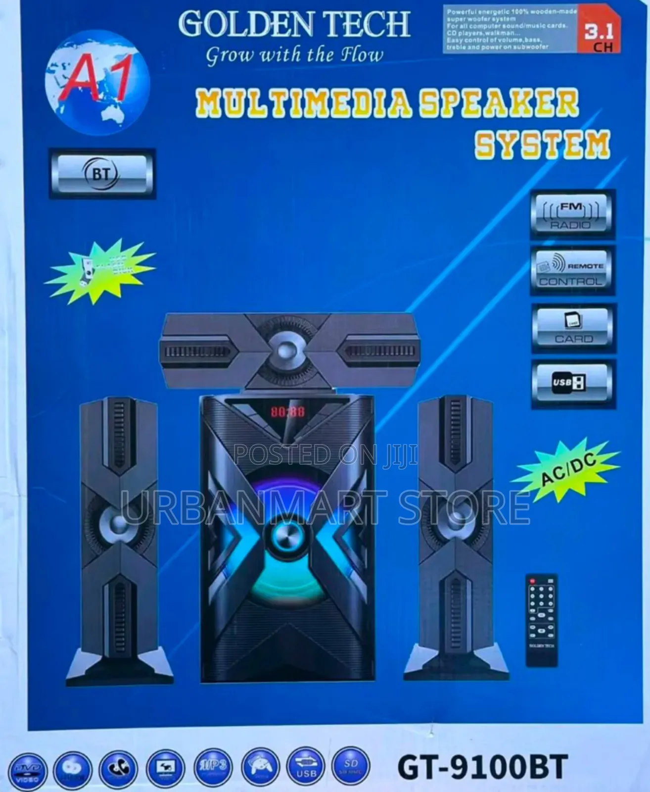 Golden Tech GT-9100BT Multimedia Speaker System