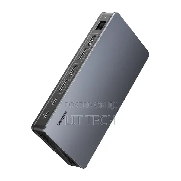 UGREEN 9-in-1 USB-C Multifunction Adapter 2*hdmi/Dp/Rj45/Pd – CM615