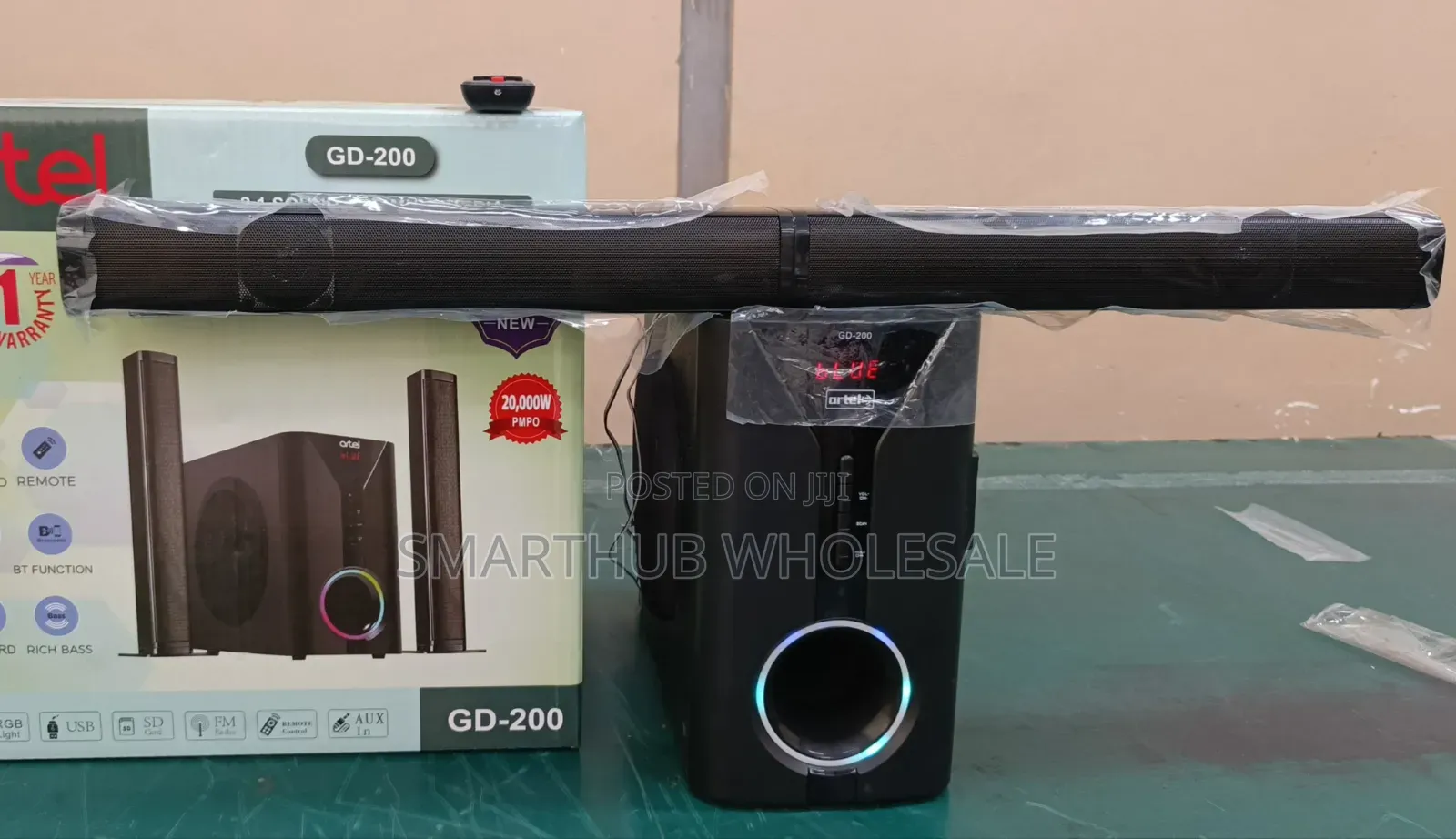 2.1ch Artel Sub Woofer System BT/USB/FM Tall Boy(model of V527)