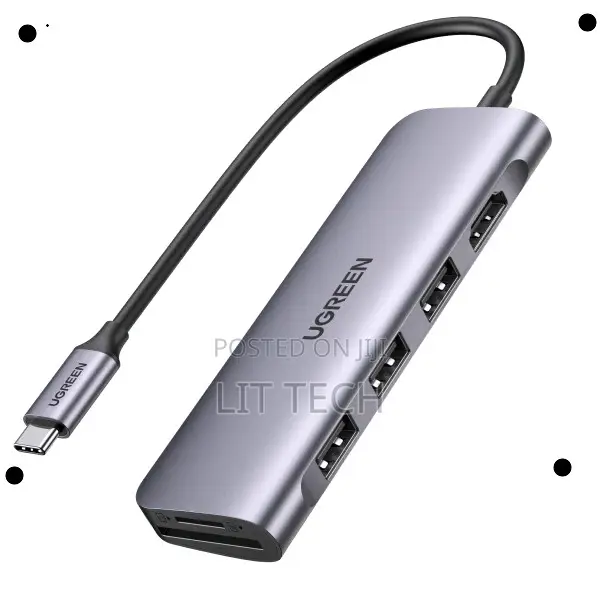 UGREEN USB-C Hub Multiport Adapter ( at 60Hz)/Rj45/Pd/USB 3.2 – CM512