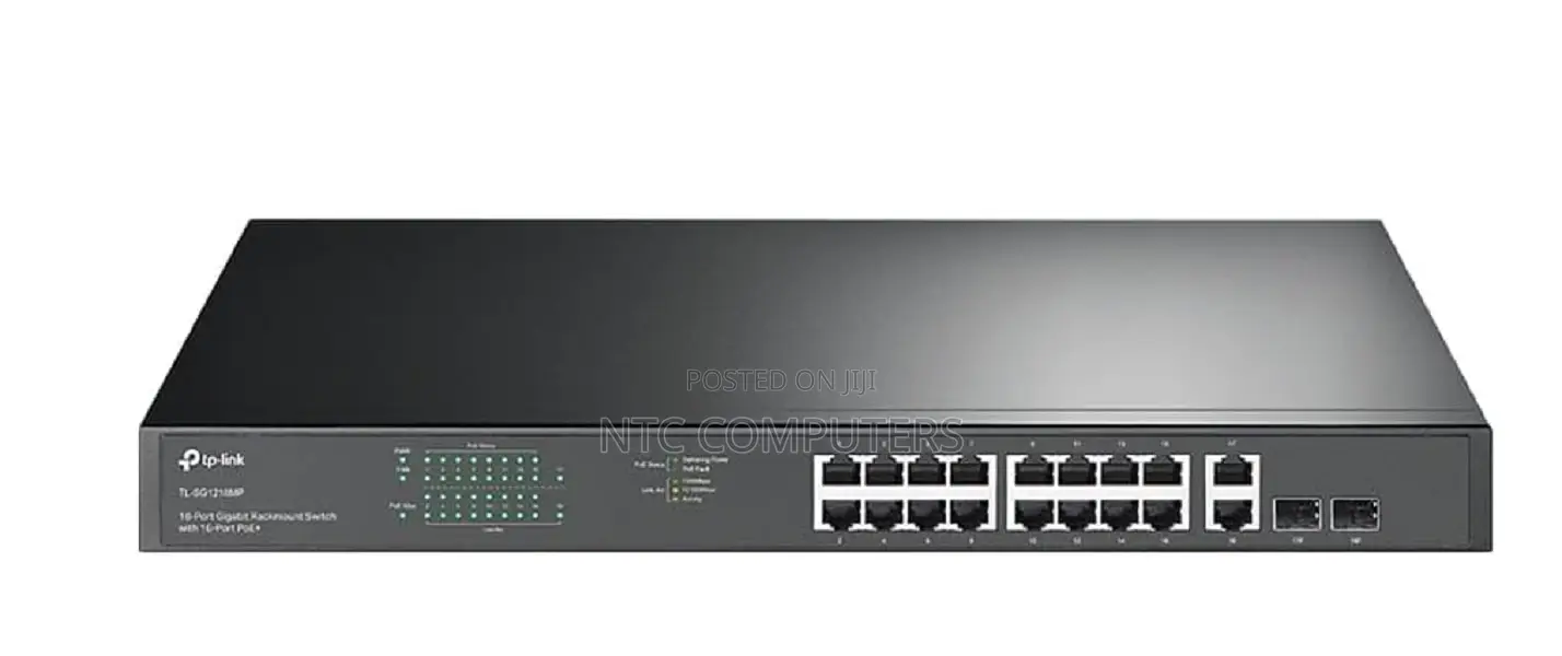 TP-Link TL-SG1218MP 16 Port Gigabit PoE Switch 16 PoE+Ports 250W +2sfp