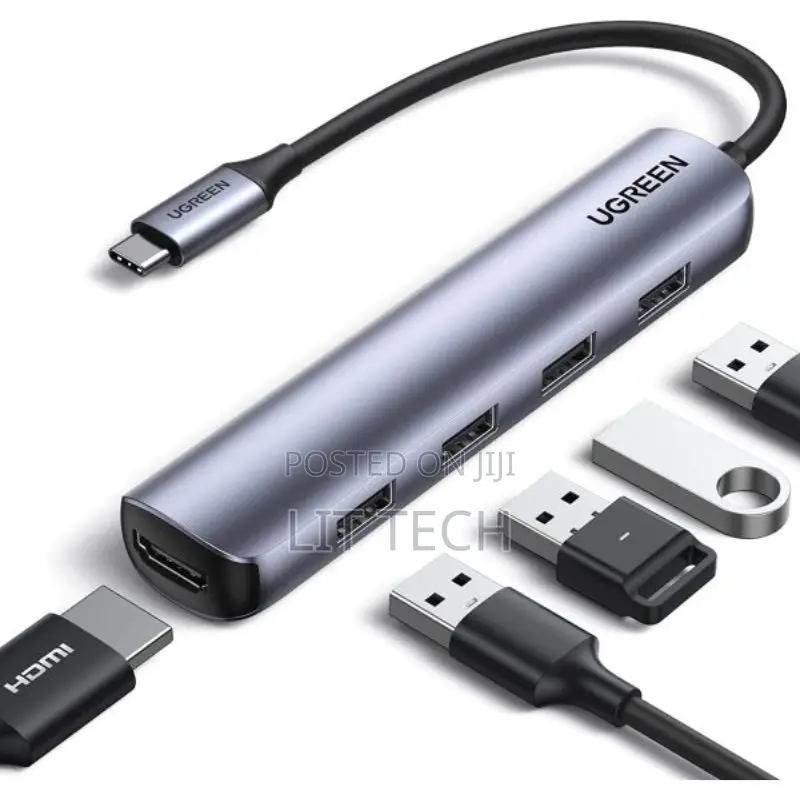 UGREEN 5-in-1 USB-C Multiport Hub Optimized for Massive Display