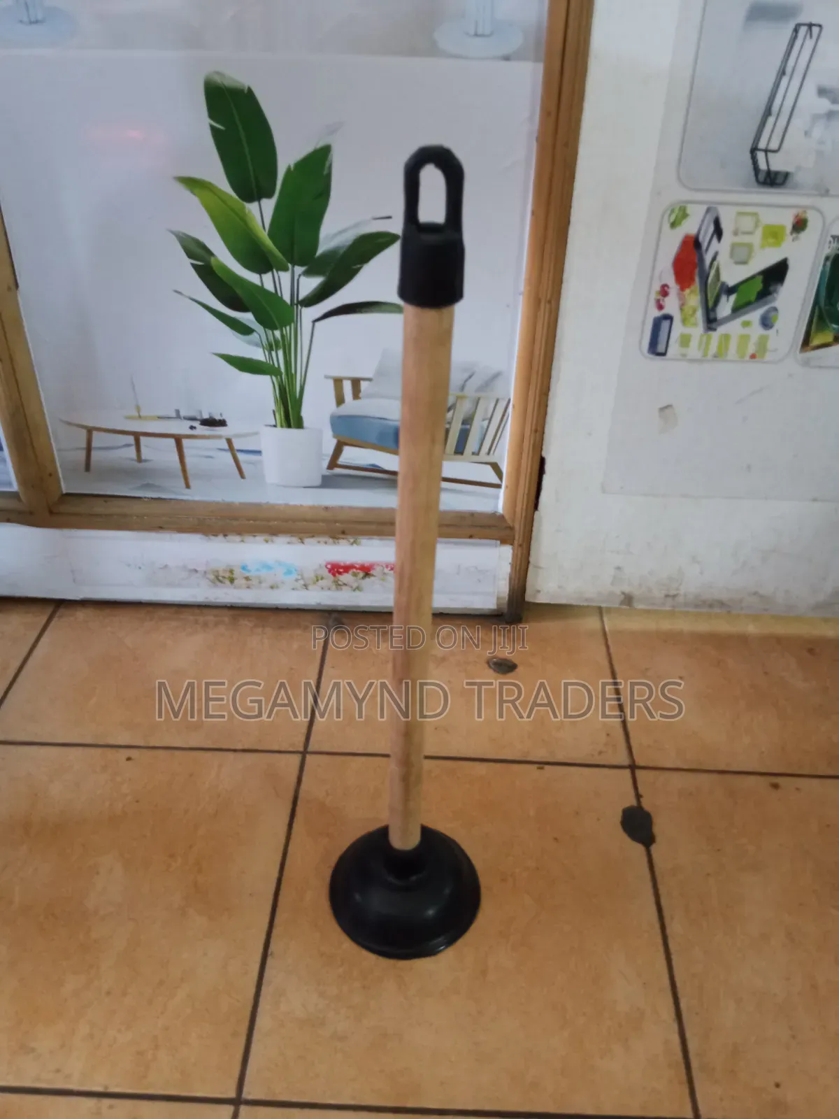 Toilet Plunger With Wooden Handle