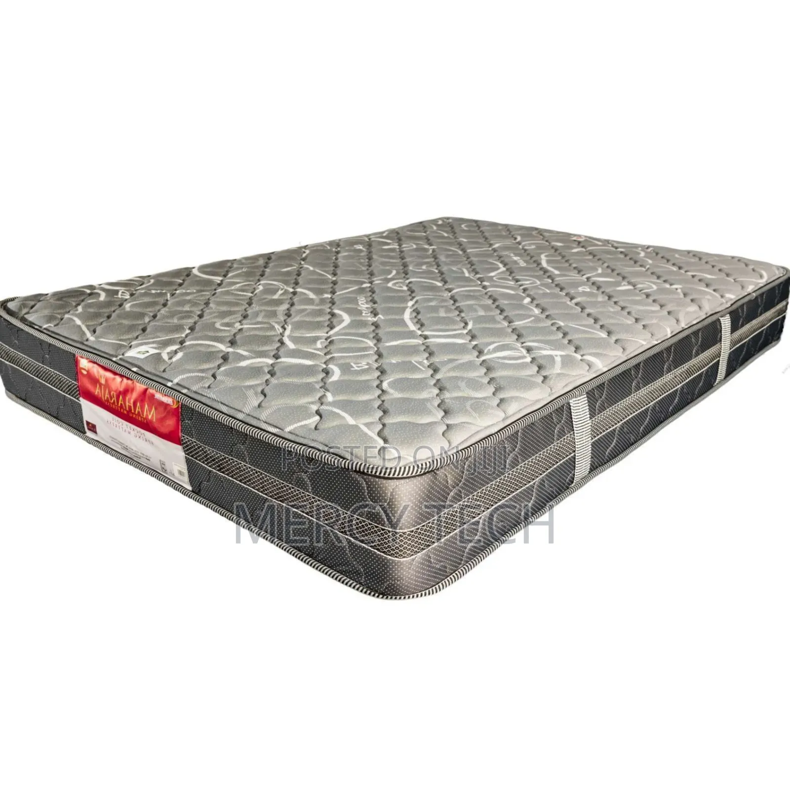 Orthopedic Spring Mattress (Grey, Firm, 35-65kg, 5x6/8")