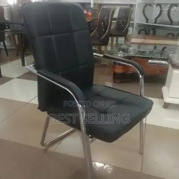 Elegant Waiting Leather Chair