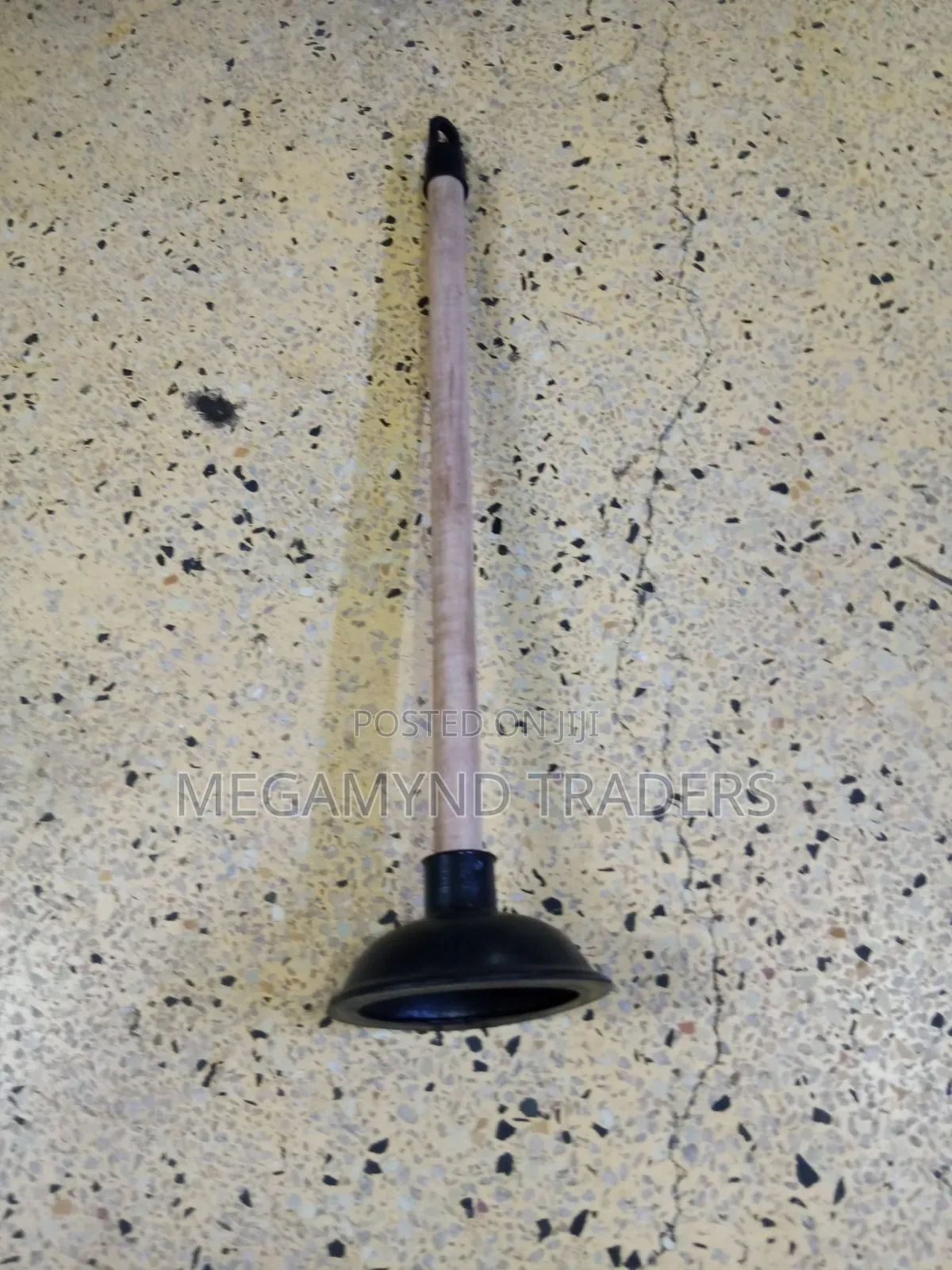 Toilet Plunger With Wooden Handle