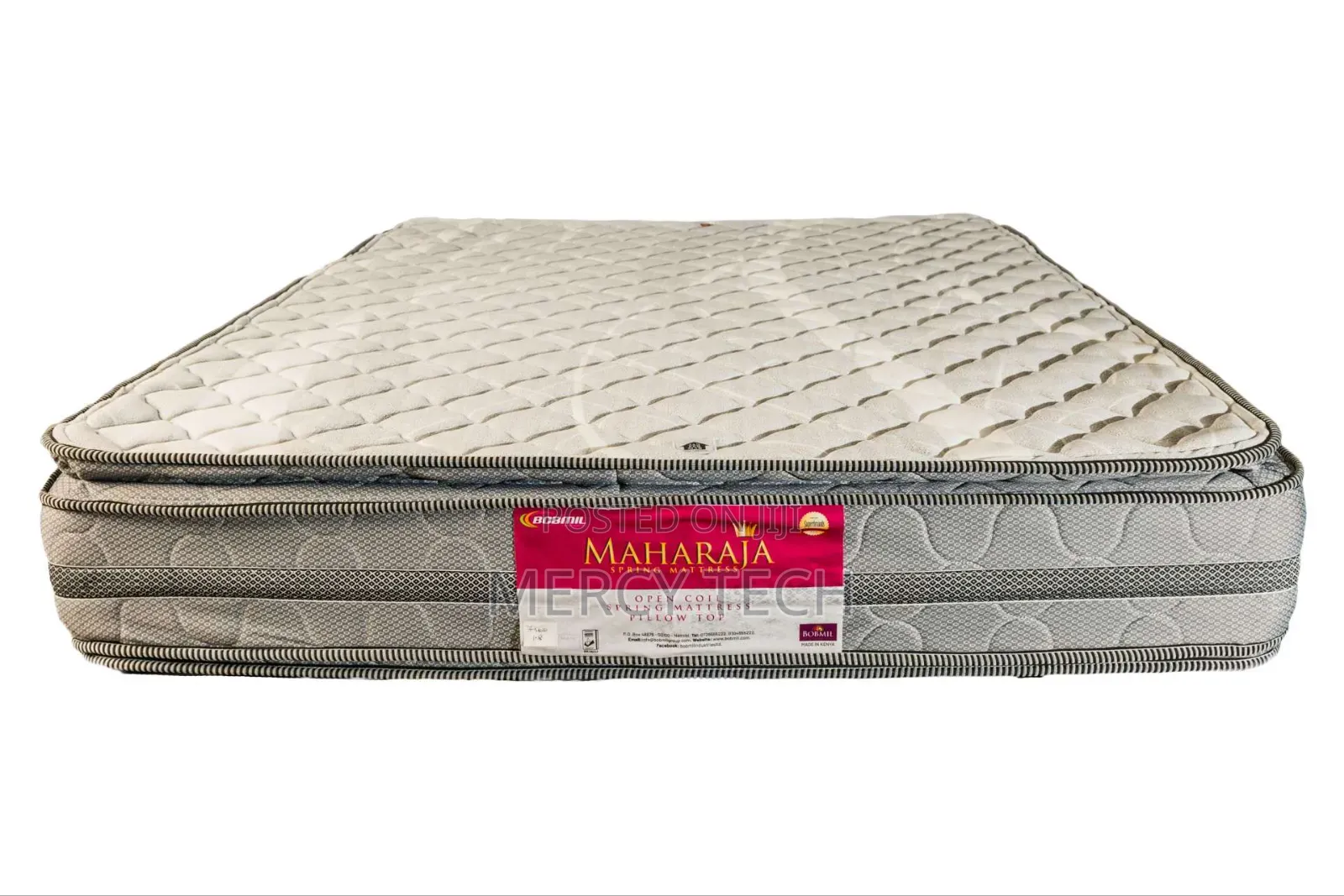 Orthopedic Spring Mattress (Grey, Firm, 35-65kg, 4x6/12")