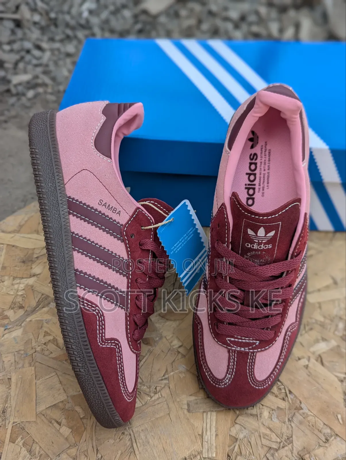 Samba OG 'Pink Spark/Shadow Red' Sneakers