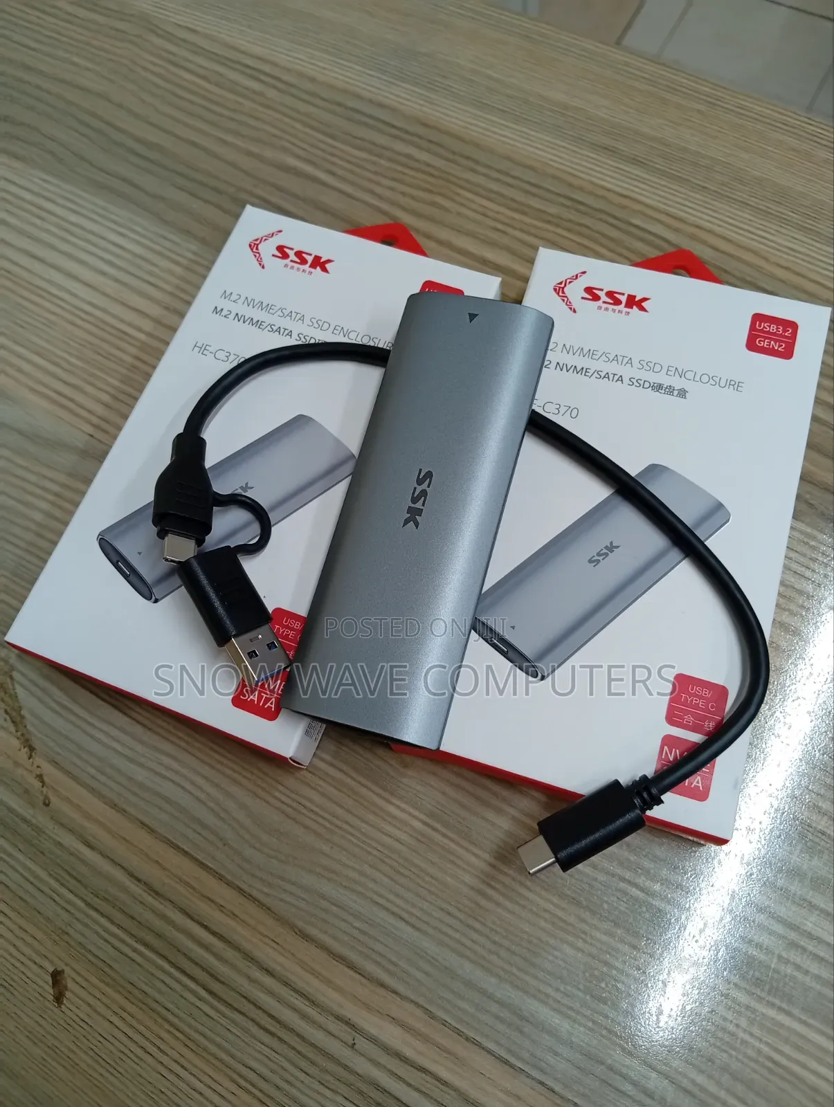 M.2 NVME 2 in 1 SSD Enclosure