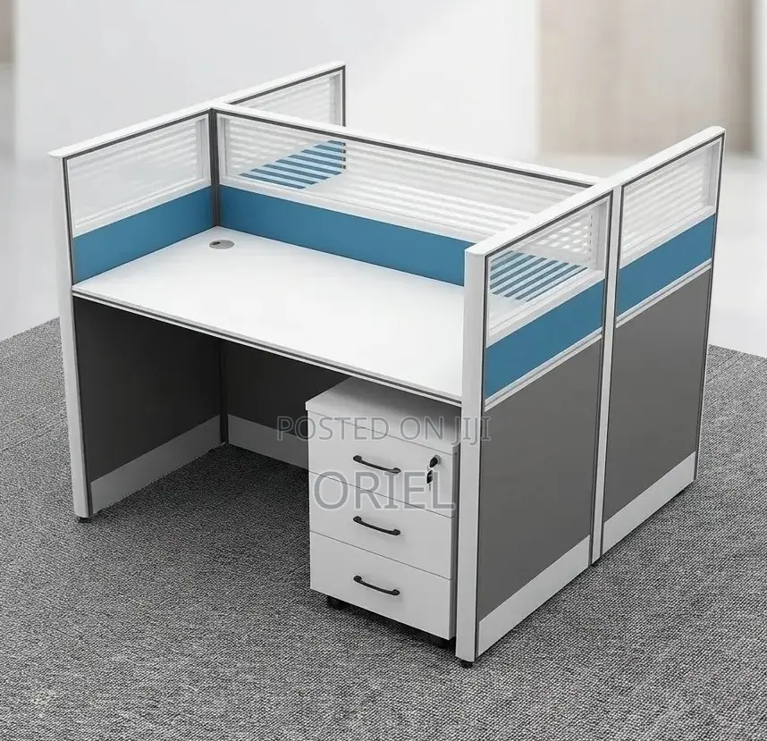 2-Way Office Workstation – Modern Two-Person Work Desk
