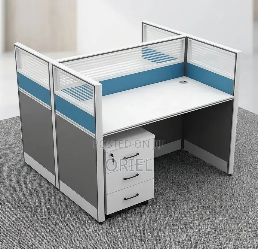 2-Way Office Workstation – Modern Two-Person Work Desk