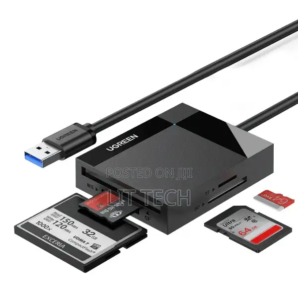 UGREEN 4-in-1 USB 3.0 All-in-One Card Reader (Model CR125 / 30333)