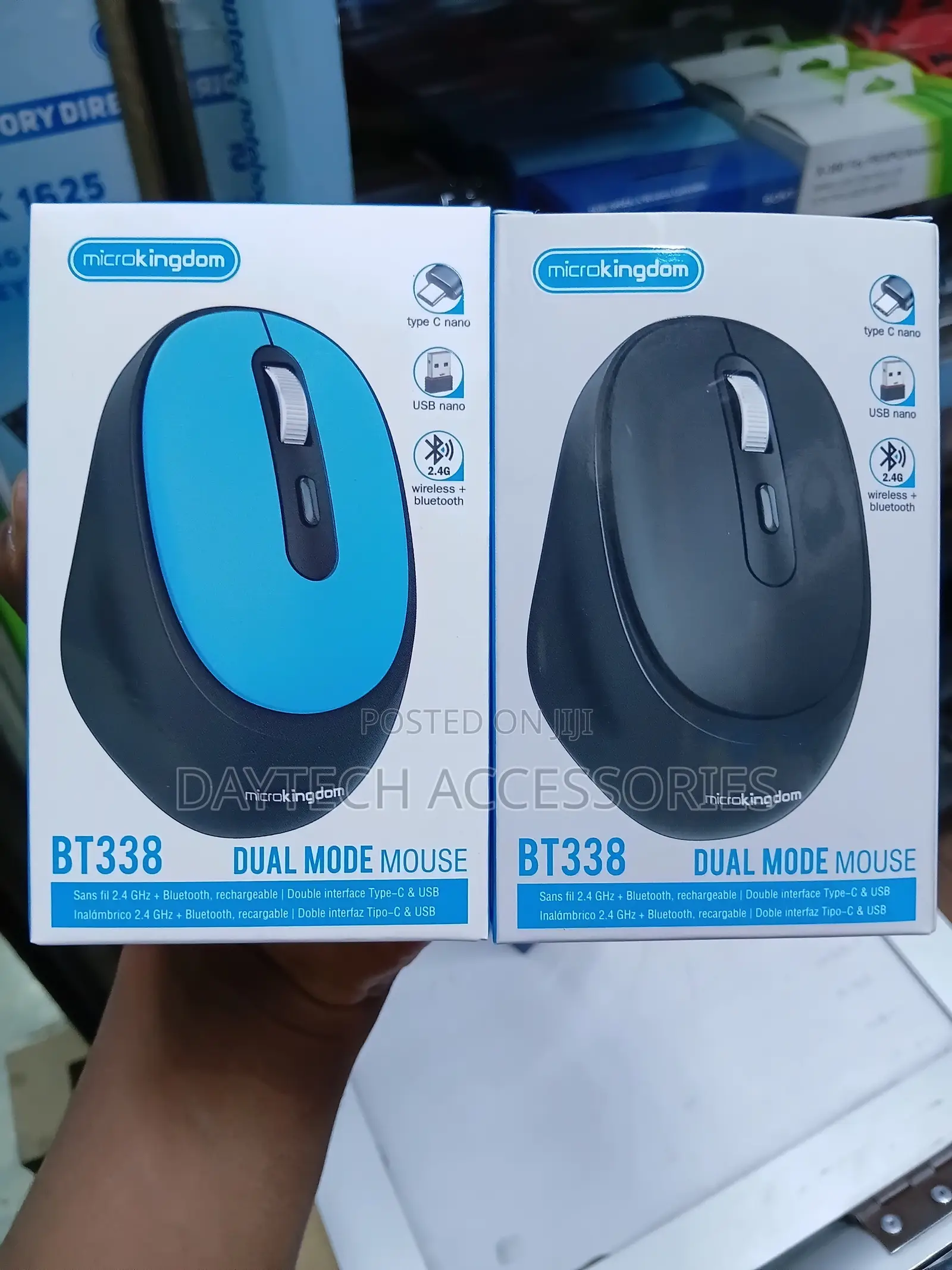 The Microkingdom BT338 Dual Mode Mouse Wireless Rechargeable Mouse
