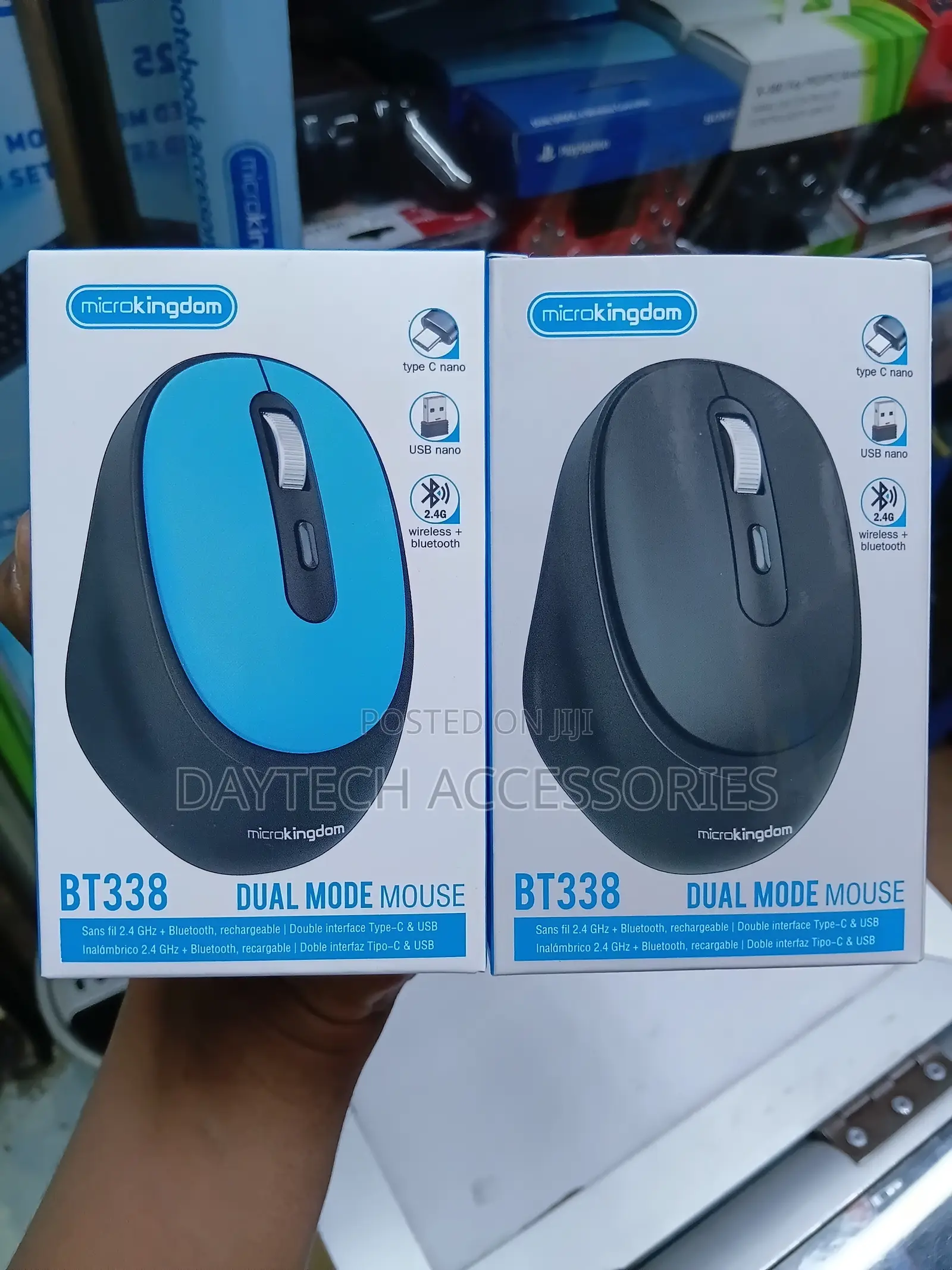 The Microkingdom BT338 Dual Mode Mouse Wireless Rechargeable Mouse