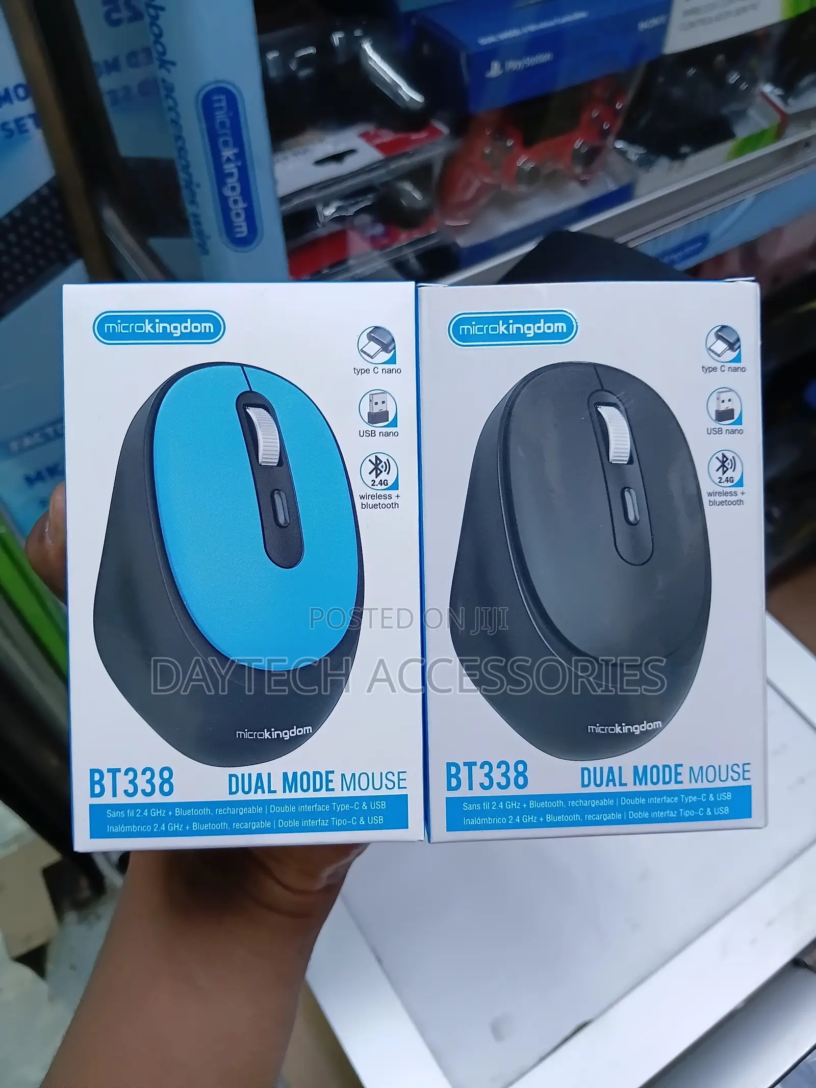 The Microkingdom BT338 Dual Mode Mouse Wireless Rechargeable Mouse