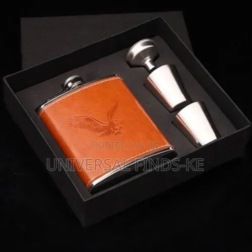 Portable Stainless Steel Hip Flask Whiskey Bottle Pocket Travel Flask