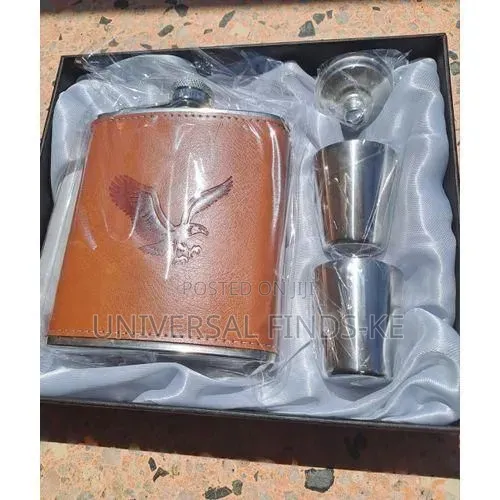 Portable Stainless Steel Hip Flask Whiskey Bottle Pocket Travel Flask