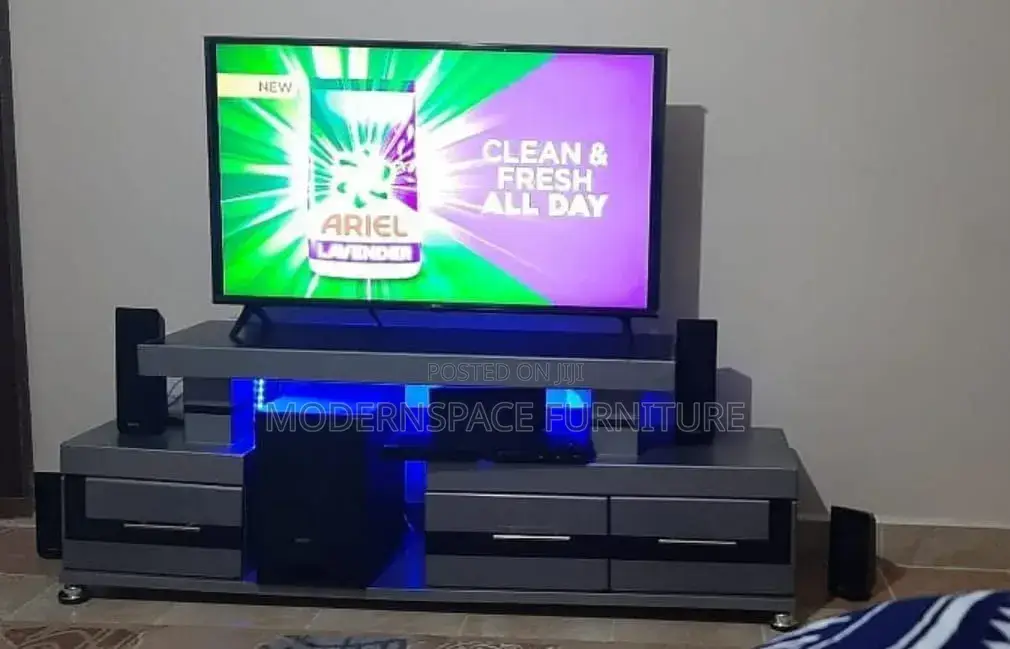 Modern TV Stand With LED Lights | TV Cabinet |