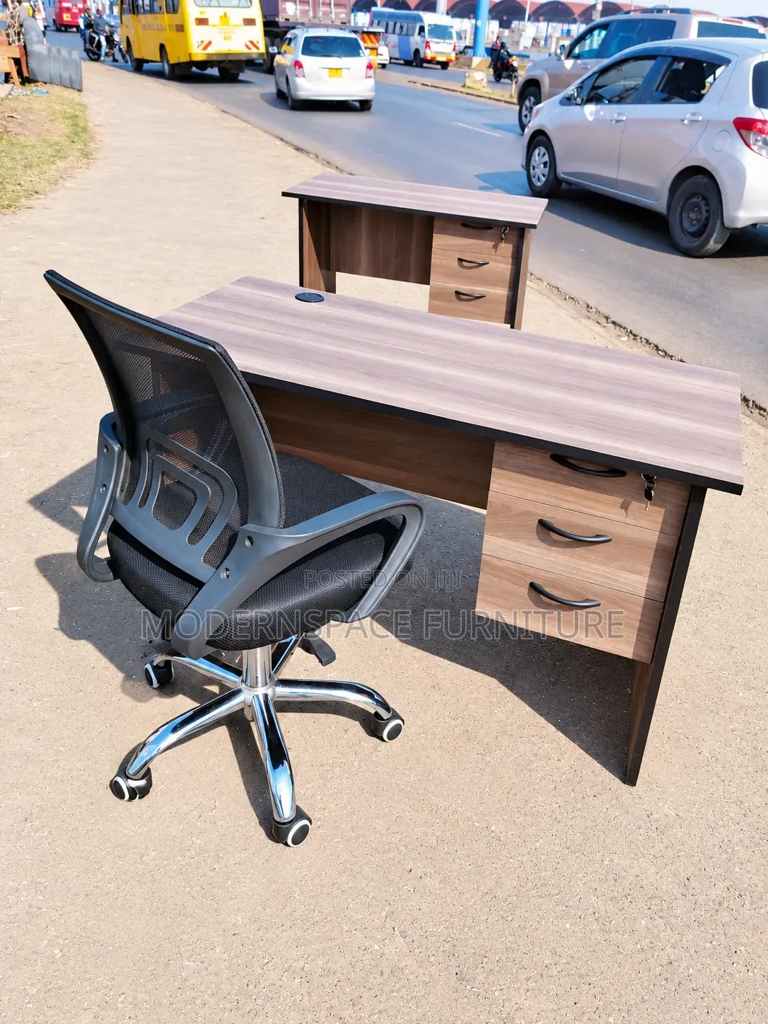 Office Study Desk and Mesh Office Chair