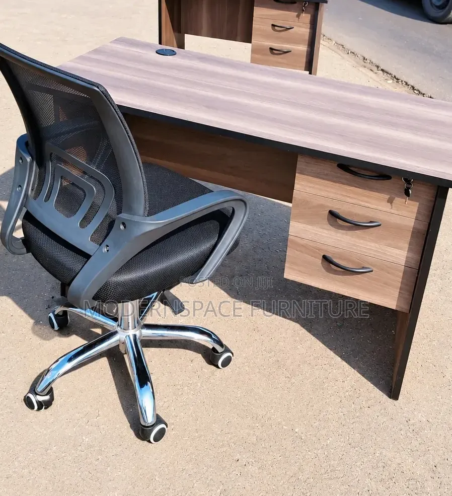 Office Study Desk and Mesh Office Chair