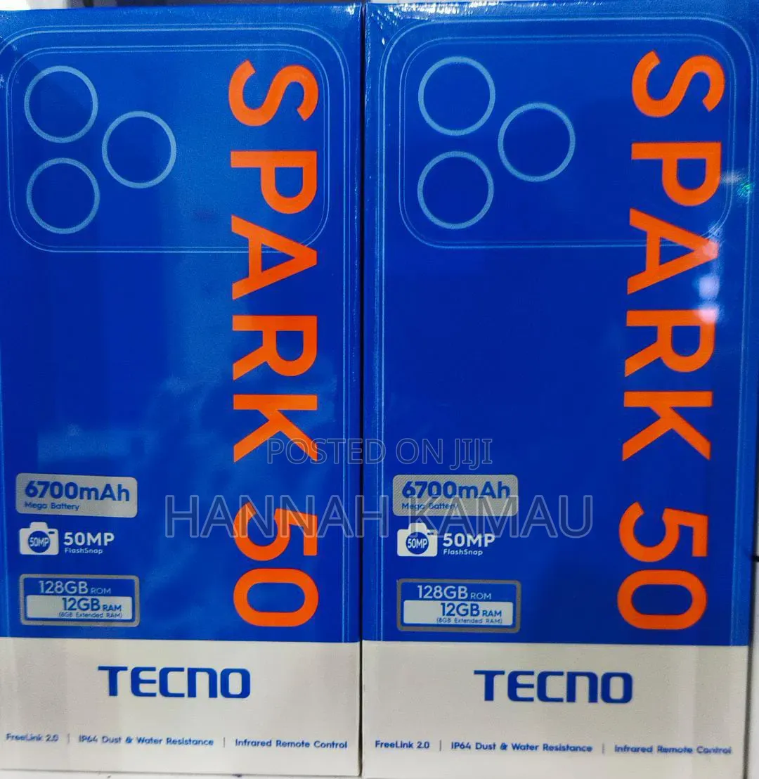New Tecno Spark 50 128 GB Gray