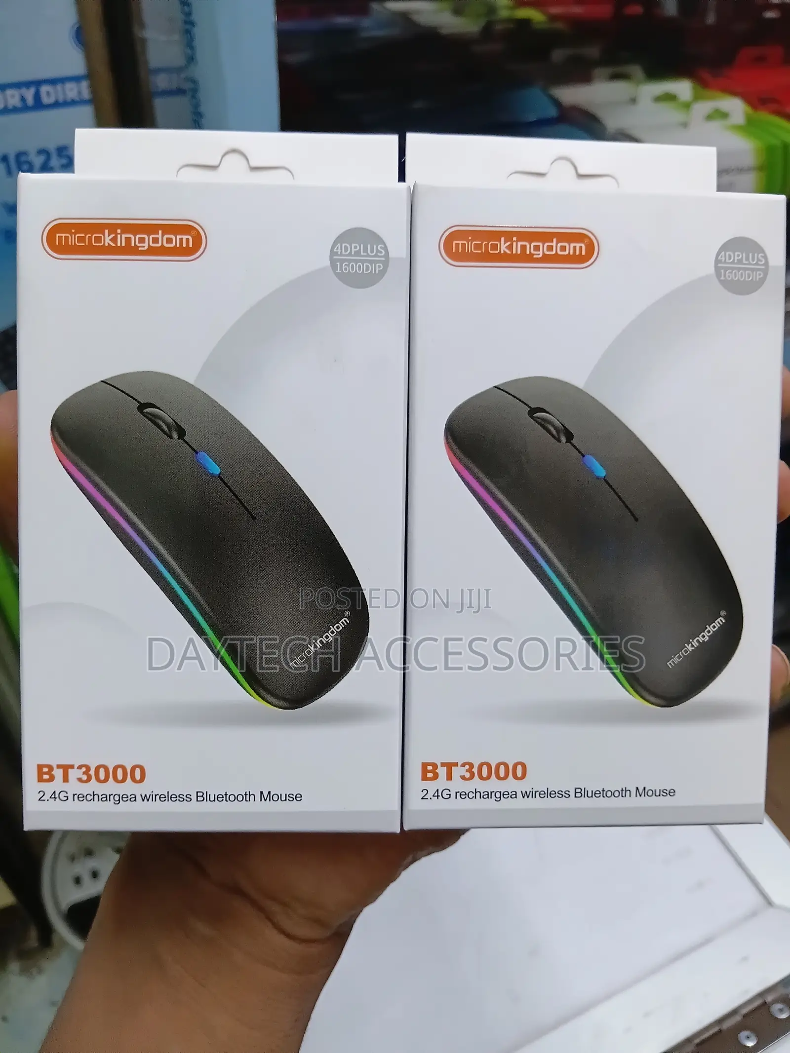 Rechargeable Wireless Mouse Bluetooth 2.4GHz USB Receiver Silent.