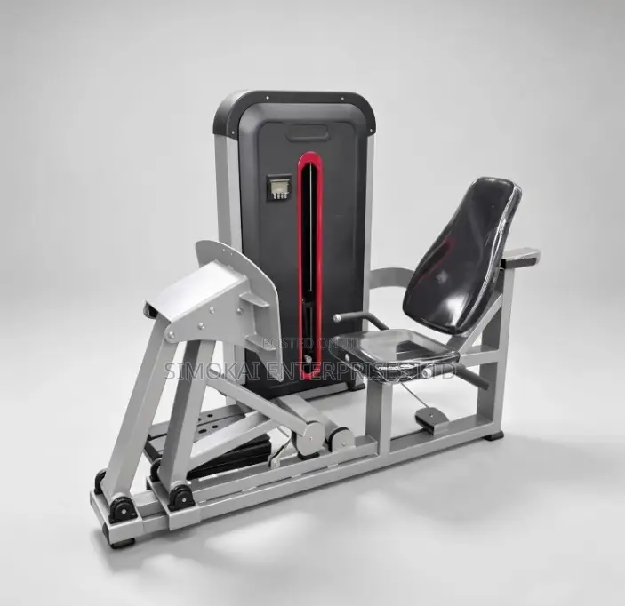 Merc Pro-Series Commercial Seated Leg Press Machine – Black Red