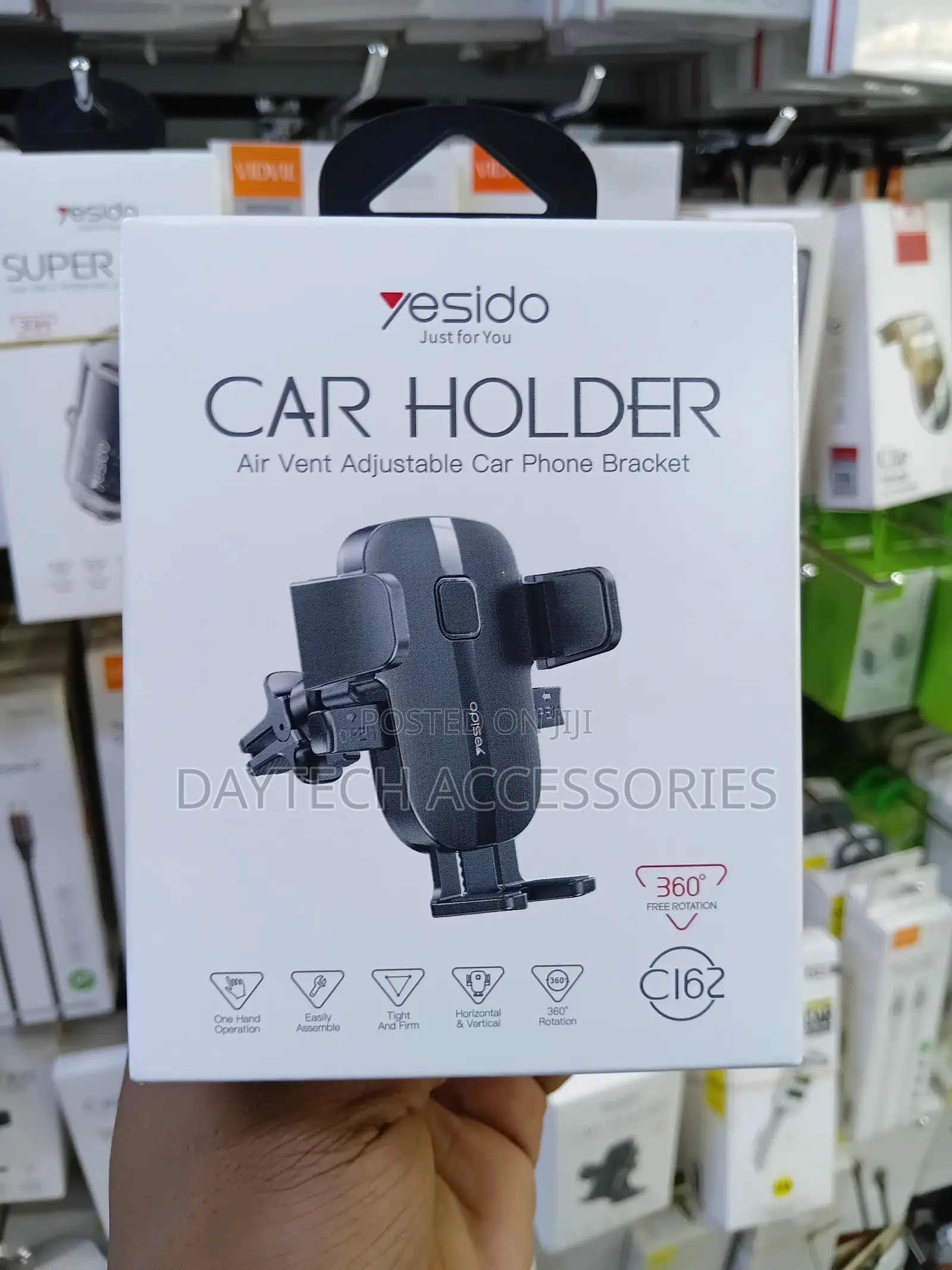 The Yesido C162 Air Vent Adjustable Car Phone Holder.